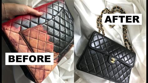 damaged chanel bag for sale|chanel bag restoration.